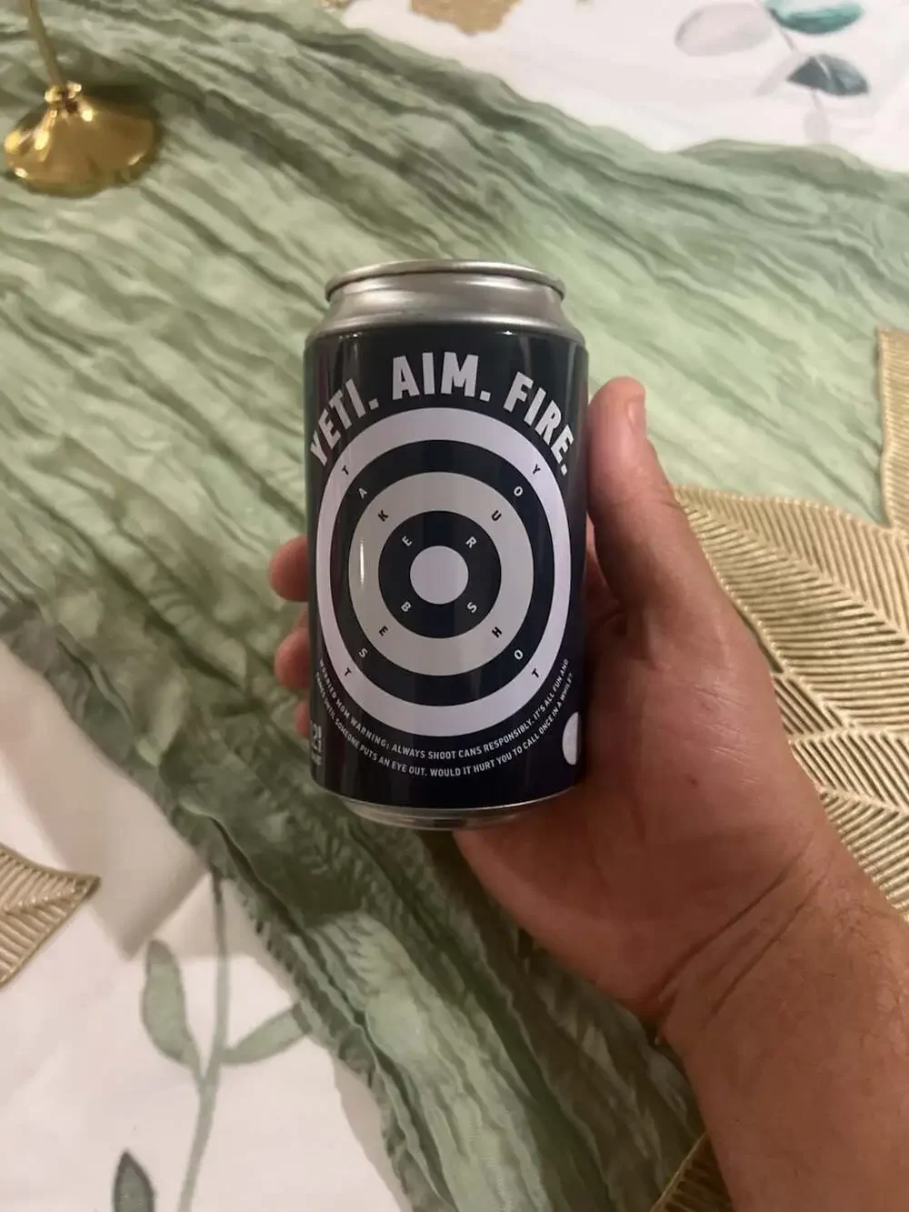 YETI Pop Top Straight Shooter Limited Edition Metal Storage Can